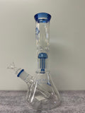 Diamond Gold Series 10” 14mm Beaker Bong, Blue