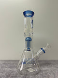 Diamond Gold Series 10” 14mm Beaker Bong, Blue
