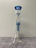 Diamond Gold Series 10” 14mm Beaker Bong, Blue