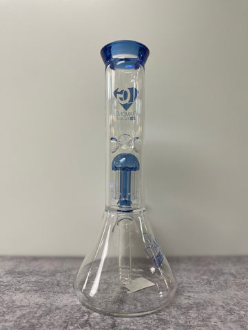 Diamond Gold Series 10” 14mm Beaker Bong, Blue